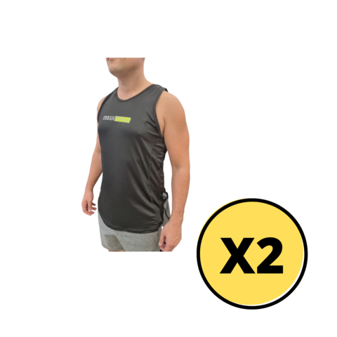 Musculosa Deportiva Hombre Lycra Ng X 2 Unidades -muscur4