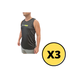 Musculosa Deportiva Hombre Lycra Ng X 3 Unidades -muscur4
