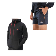 Conjunto! Campera Lycra Hombre NG+ Short Hombre Microfibra Az