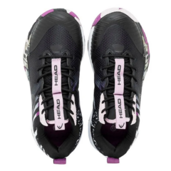 Zapatillas Head Mujer Indoor - Negro/Violeta + Medias! - tienda online