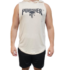 Combo x 2! Musculosa Deportiva Dry Fit Hombre Punisher Negro y Crudo en internet