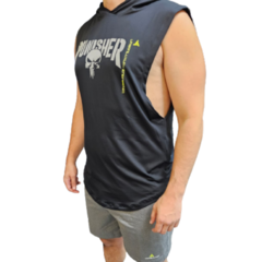 Musculosa Deportiva Hombre Punisher + Pantalón Microfibra Negro Pmicrolux - comprar online