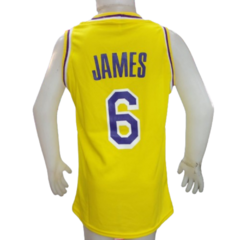 Camiseta Deportiva de Basquet LAKERS AMARILLO talle Niño!! - MESN - comprar online