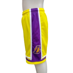 Conjunto Camiseta y Short de Basquet LAKERS AMARILLO talle Niño!! - MESNBNON - tienda online