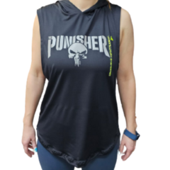 Musculosa Deportiva Entrenamiento DAMA NEGRO - PUNISHER