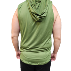 Imagen de Musculosa Verde Deportiva Hombre Punisher + Pantalón Microfibra Negro Pmicrolux