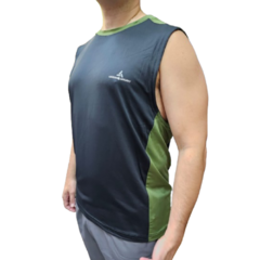 Musculosa Deportiva Banda Ancha Elite Hombre Negro - Muscur5 - comprar online