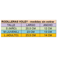 Rodilleras Voley Gold Color Rojo - 26 - PASION AL DEPORTE