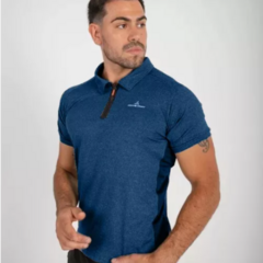 Chomba Deportiva Azul Hombre Urban Luxury + Short Microfibra Shmicro Negro - tienda online