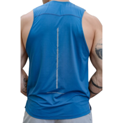 Musculosa Deportiva Azul Muscuproye + Pantalón Microfibra Pmicrolux en internet