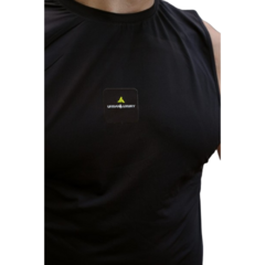 Musculosa Deportiva Negro Muscuproye + Short Cargo Hombre Verde - tienda online