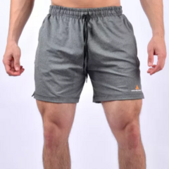 Remera Deportiva Hombre Dry Fit RMDF + Short Lycra Gris Shlyb