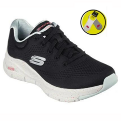 Zapatilla Skechers Dama ARCH FIT Freckle Me - 149566 NEGRO + Medias!