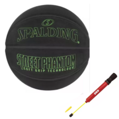 Pelota Basquet Spalding Street Phantom N°7 Black + Inflador