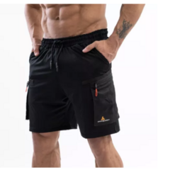 Musculosa Deportiva Negro Muscuproye + Short Cargo Hombre Ng - comprar online