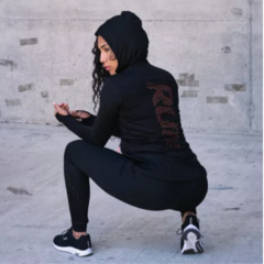 Combo Calyud X 2! Campera mujer deportiva lycra Amarilla y Negra - comprar online