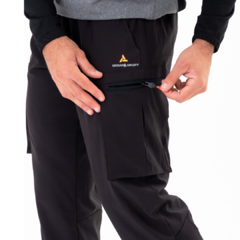 Imagen de Combo! Pantalon Cargo Microfibra + Short Con Calza Gris