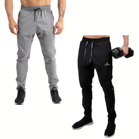 Pantalon Hombre Microfibra X2 Gris + Negro Urbano 5.0