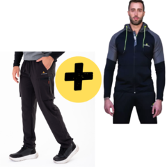 Conjunto! Campera Combinada Hombre+ Pantalón cargo