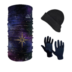 Combo Invierno! Cuello Multiuso Astro + Gorro de Lana + Guantes