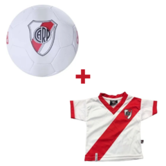 Camiseta futbol bebe river ofic baby fans + pelota river n°3