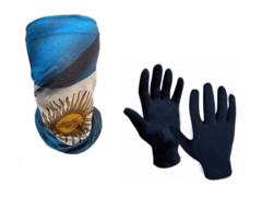 Combo térmico!! cuello termico+ guantes termicos (malv)