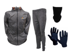 Conjunto Deportivo Hombre!!gs Cuello Térmico + Guantes Termicos