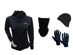 Combo inv mujer!! campera deportiva+gorro+cuello y guantes termicos