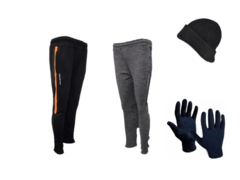 Combo! 2 pantalones chupines +gorro lana+guantes termicos