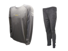 Combo gris!!camiseta termica reflectiva+pantalon chupin g