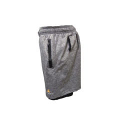Combo corto gris!bermuda bolsillos+short con calza - comprar online