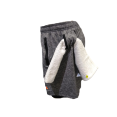 Combo running gris!remera +short con calza y bolsillos en internet