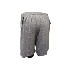 Combo corto hombre! 3 shorts con calza ( 2gris- 1 ng) - tienda online