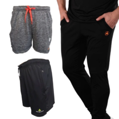 Combo verano!pantalon liso+ 2 shorts deportivos - comprar online