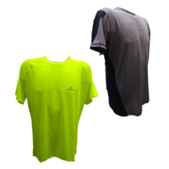 Combo running! remeras dry fit fluor+remera colores
