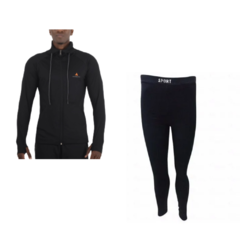 Combo Inv! Campera Bolsillos + Calza Térmica Deportiva