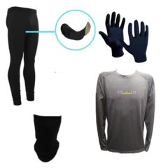 Combo!calza Ciclista+termica Reflect Gs+cuello+guantes Termi - comprar online
