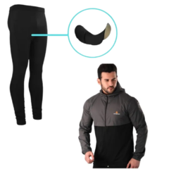 Combo Hombre! Campera Combinada + Calza Ciclista Larga