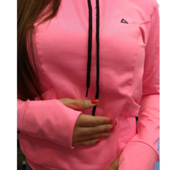 Campera Lycra Deportiva Mujer Capucha gs+ buzo Lycra (fu) en internet