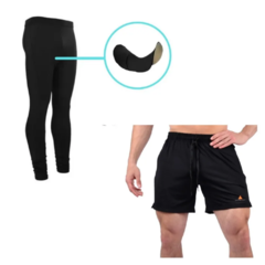 Calza Larga Ciclista Con Badana + Short Deportivo con Bolsillo