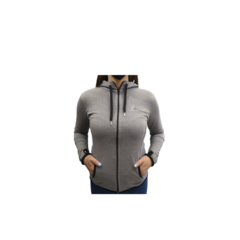 Conjunto Deportivo GRIS! Campera Algodon Mujer + Calza Lycra