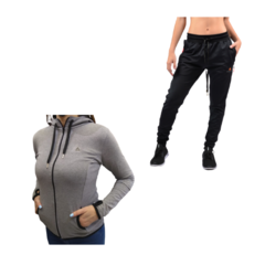 Conjunto! Campera Algodon Mujer Gs +pantalon Lycra Urban