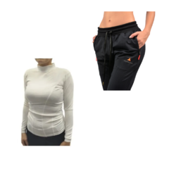 Conjunto! Pantalon Lycra Mujer + Camiseta Termica Bl