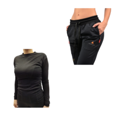 Conjunto! Pantalon Lycra Mujer + Camiseta Termica ngr