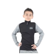 Buzo Deportivo Niño2 sin Capucha Negro + Camiseta Térmica Ng en internet