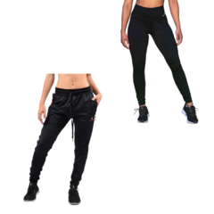 Pantalon Deportivo Mujer Lycra + Calza Lycra Ng - Combo Urb