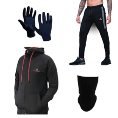 Conjunto deportivo hombre!! cuello térmico + guantes term