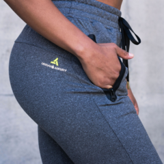 Conjunto Mujer Campera Lycra Pantalon Lycra Gris urblux
