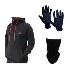 Campera Deportiva Infinit + Cuello y guantes termicos