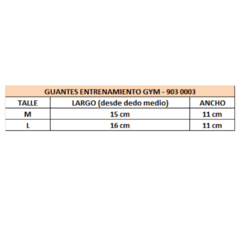 Guantes Entrenamiento Gym Tejidos Deportivos - 903 0003 - PASION AL DEPORTE